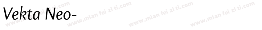 Vekta Neo字体转换